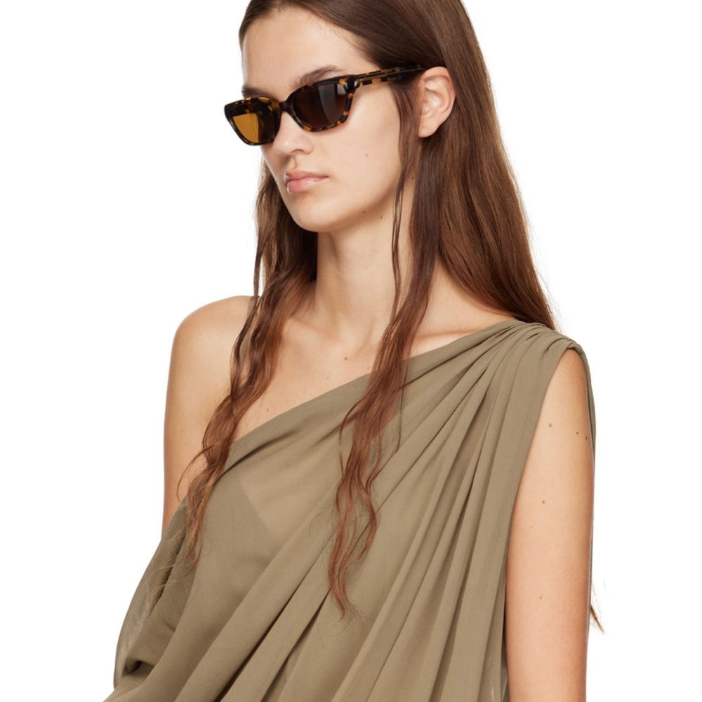 KHAITE Brown Wayfarer Sunglasses